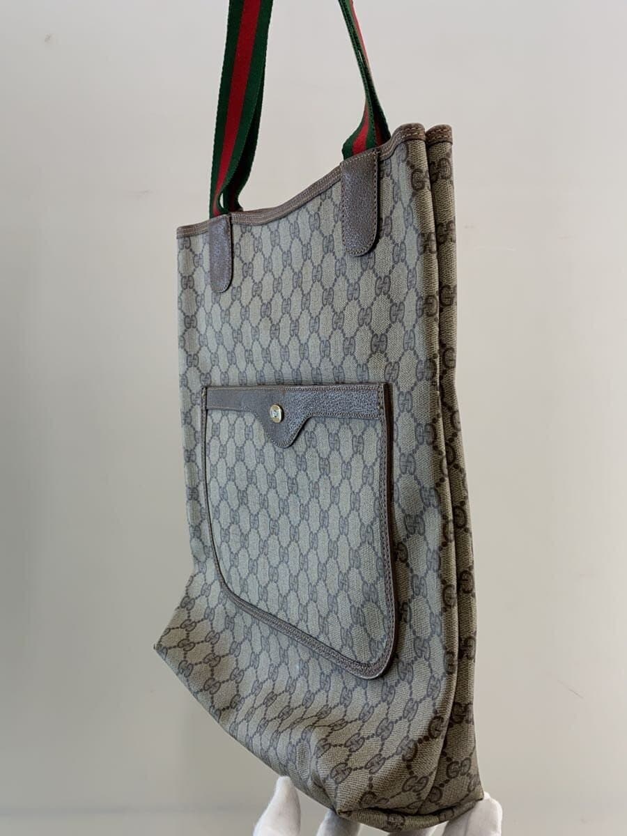GUCCI Sherry - Line Tote Bag BEG All Over Pattern 2