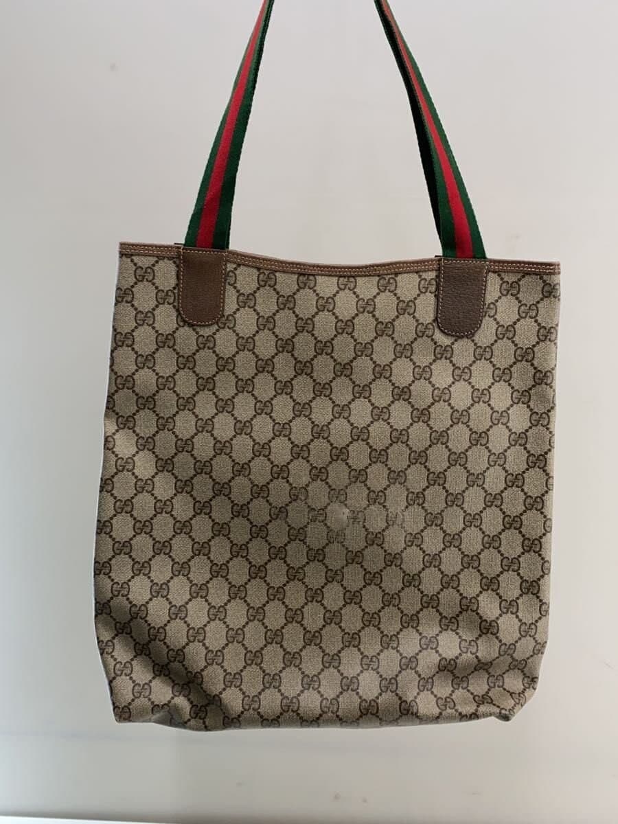 GUCCI Sherry - Line Tote Bag BEG All Over Pattern 3