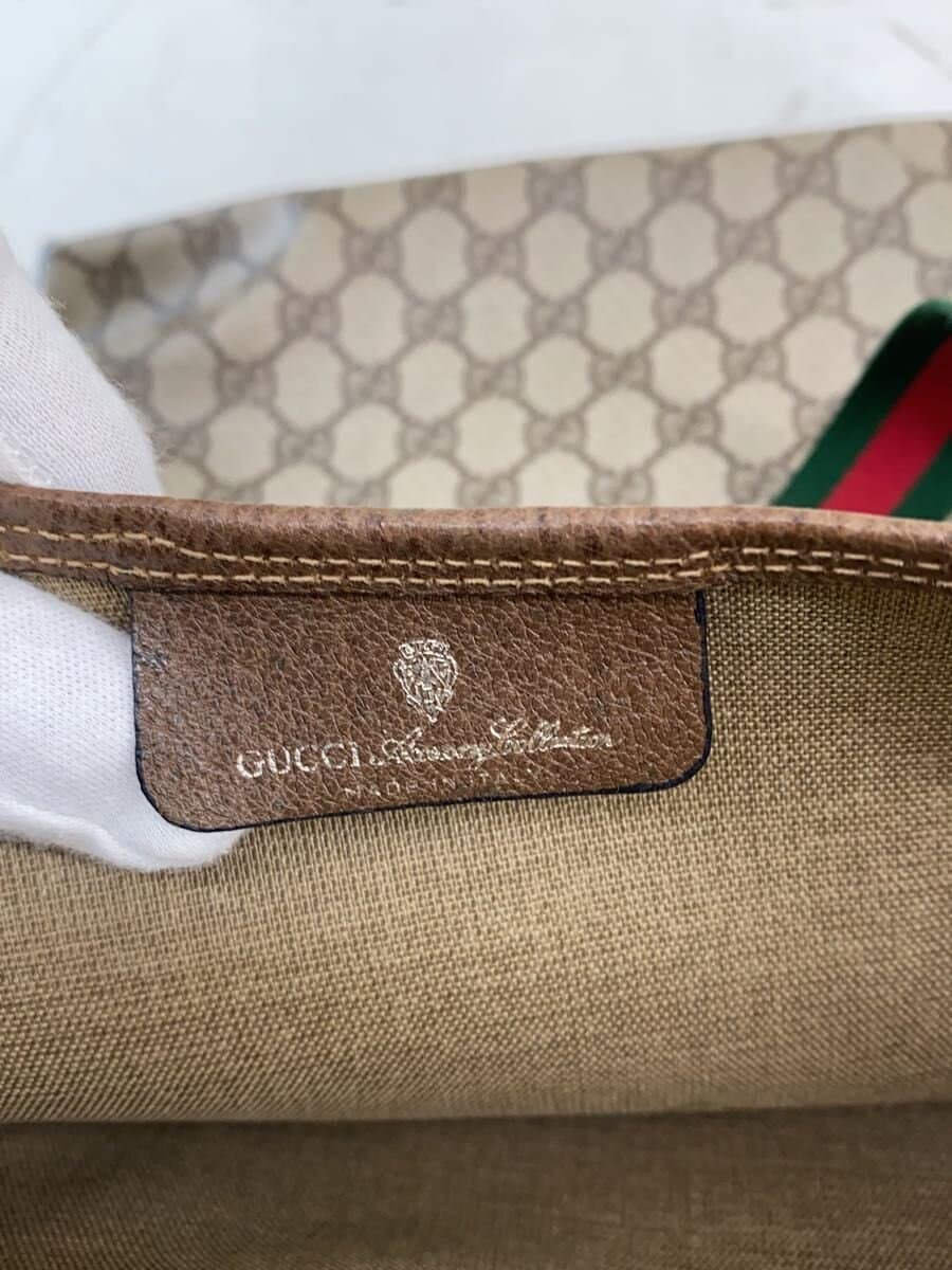 GUCCI Sherry - Line Tote Bag BEG All Over Pattern 5