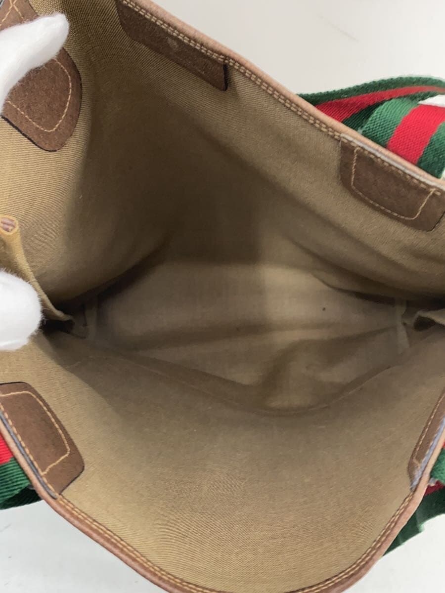 GUCCI Sherry - Line Tote Bag BEG All Over Pattern 6