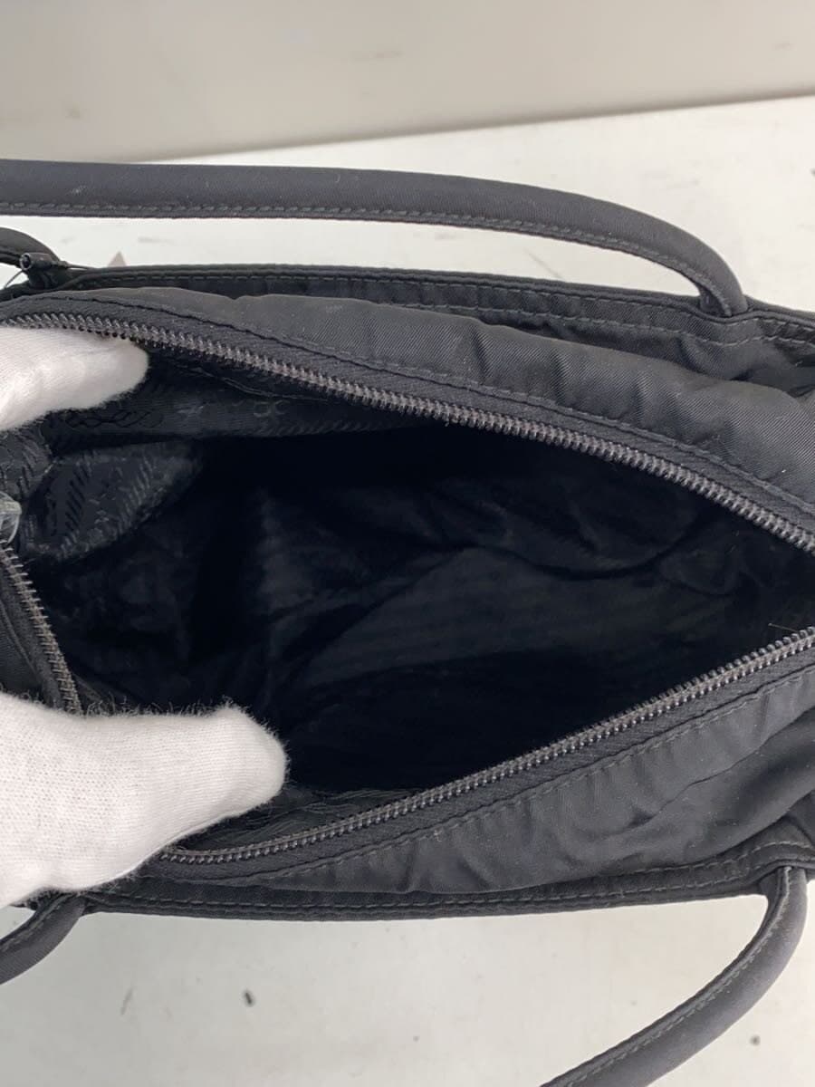 PRADA Handbag Nylon BLK Solid 6