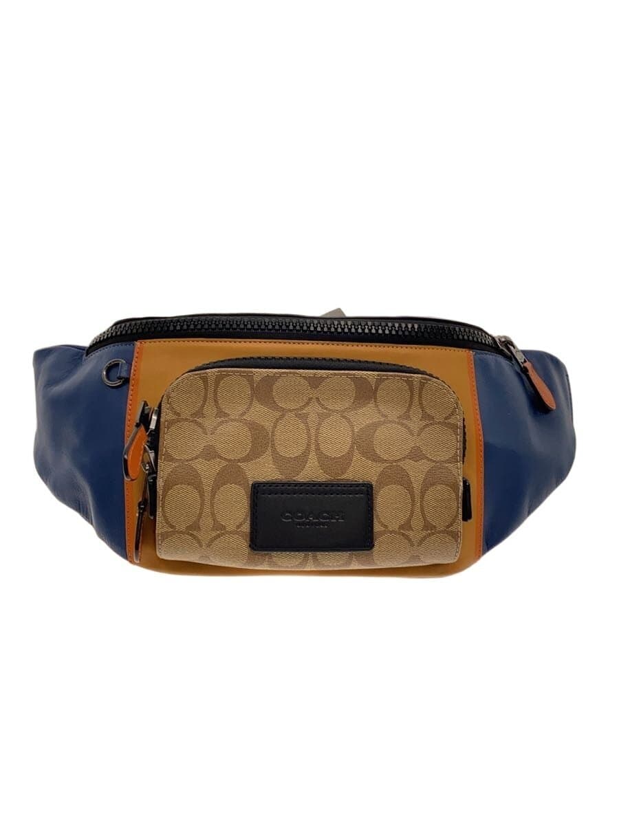 COACH Waist Bag Leather BLU C2724