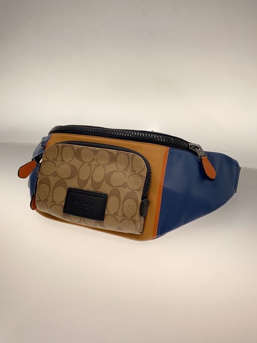 COACH Waist Bag Leather BLU C2724 2