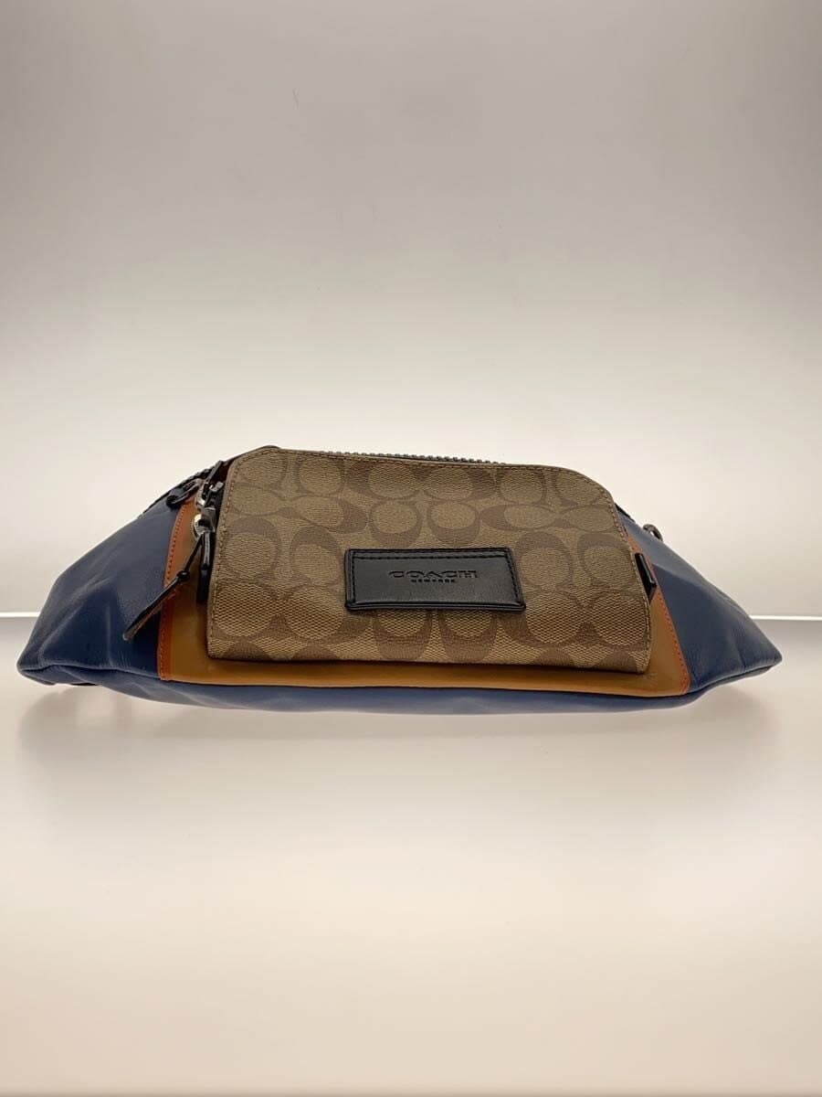 COACH Waist Bag Leather BLU C2724 4