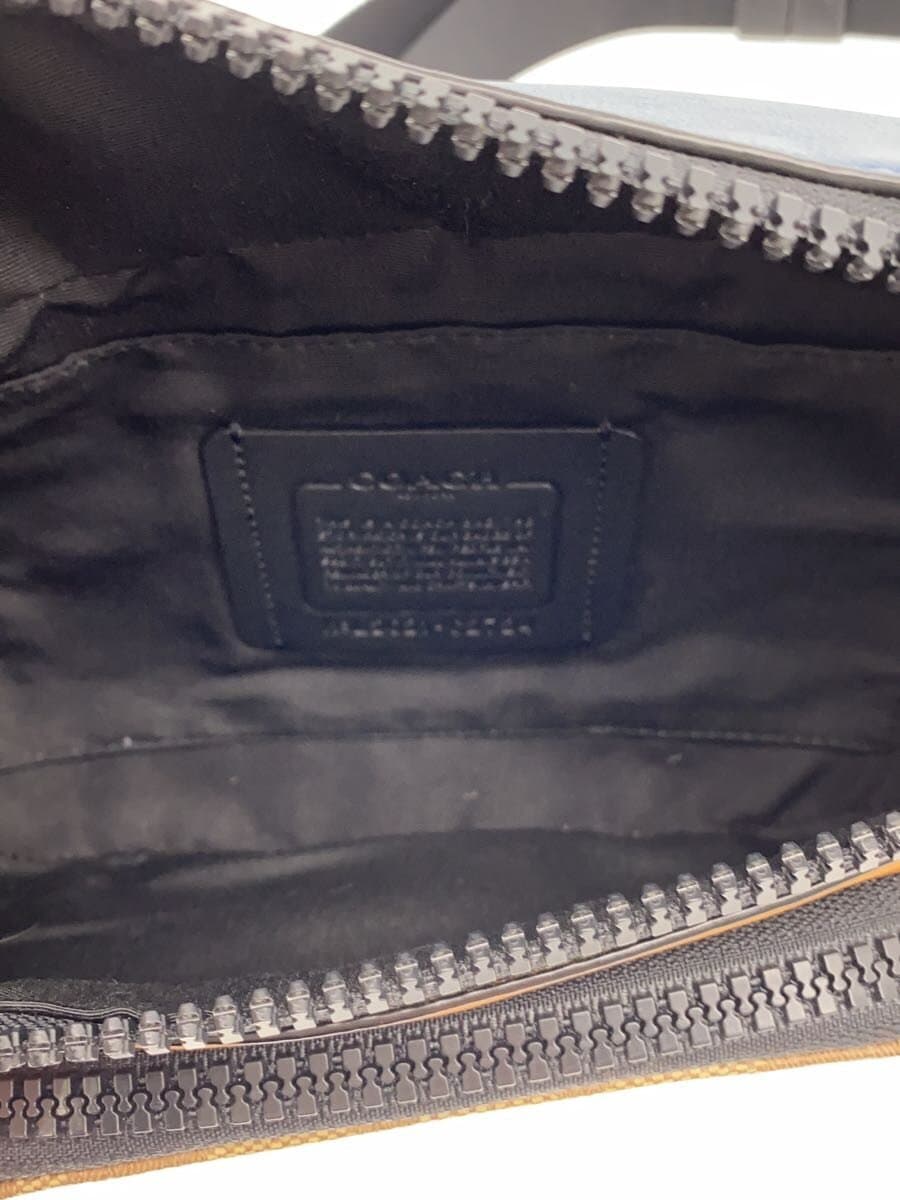 COACH Waist Bag Leather BLU C2724 6