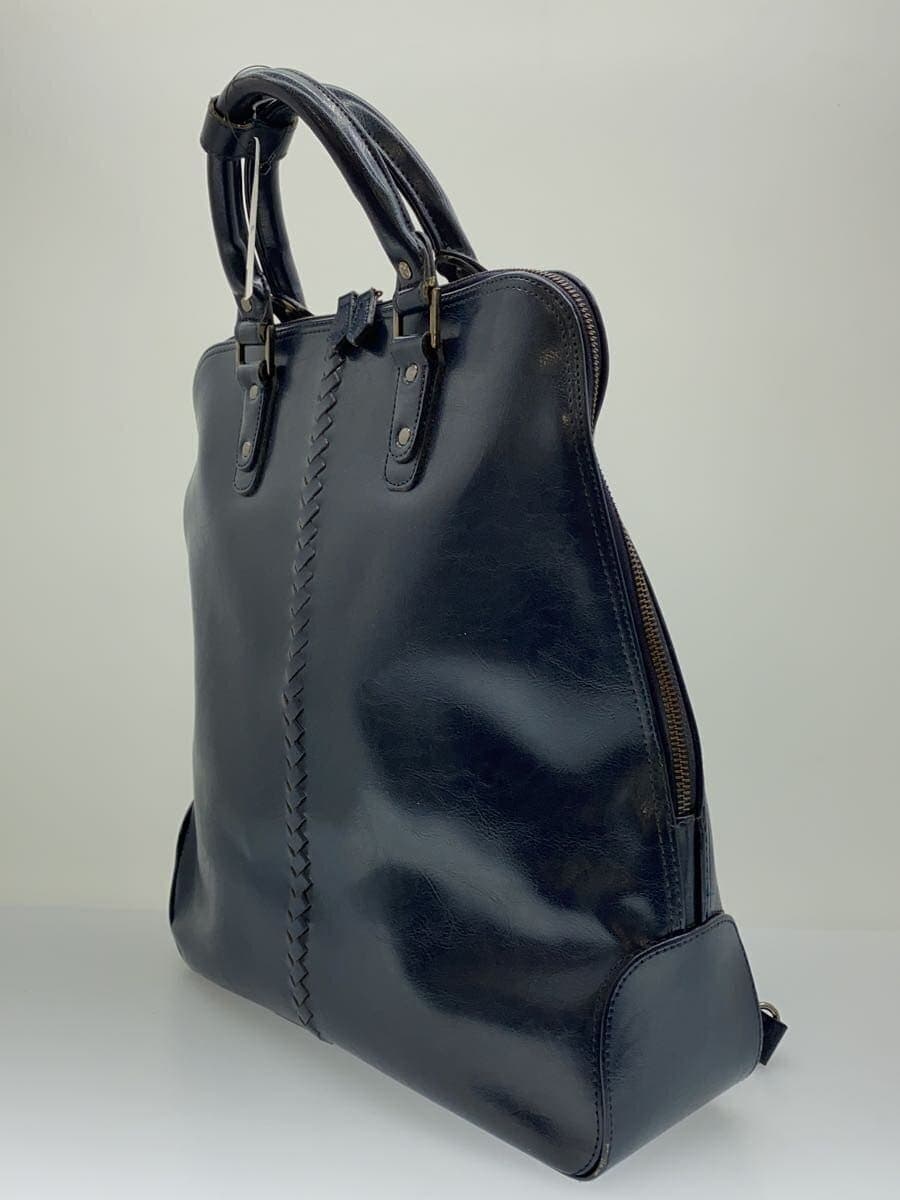 youta Doctor Bag 2-Way Backpack Leather NVY Solid 2