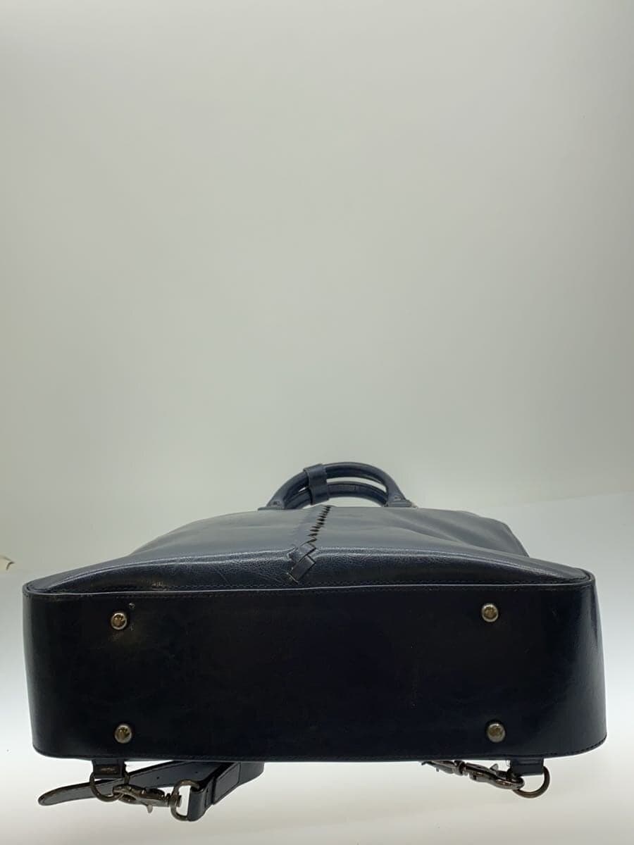 youta Doctor Bag 2-Way Backpack Leather NVY Solid 4