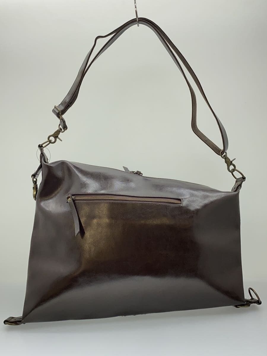 youta Big Shoulder Bag Leather BRW Solid 3