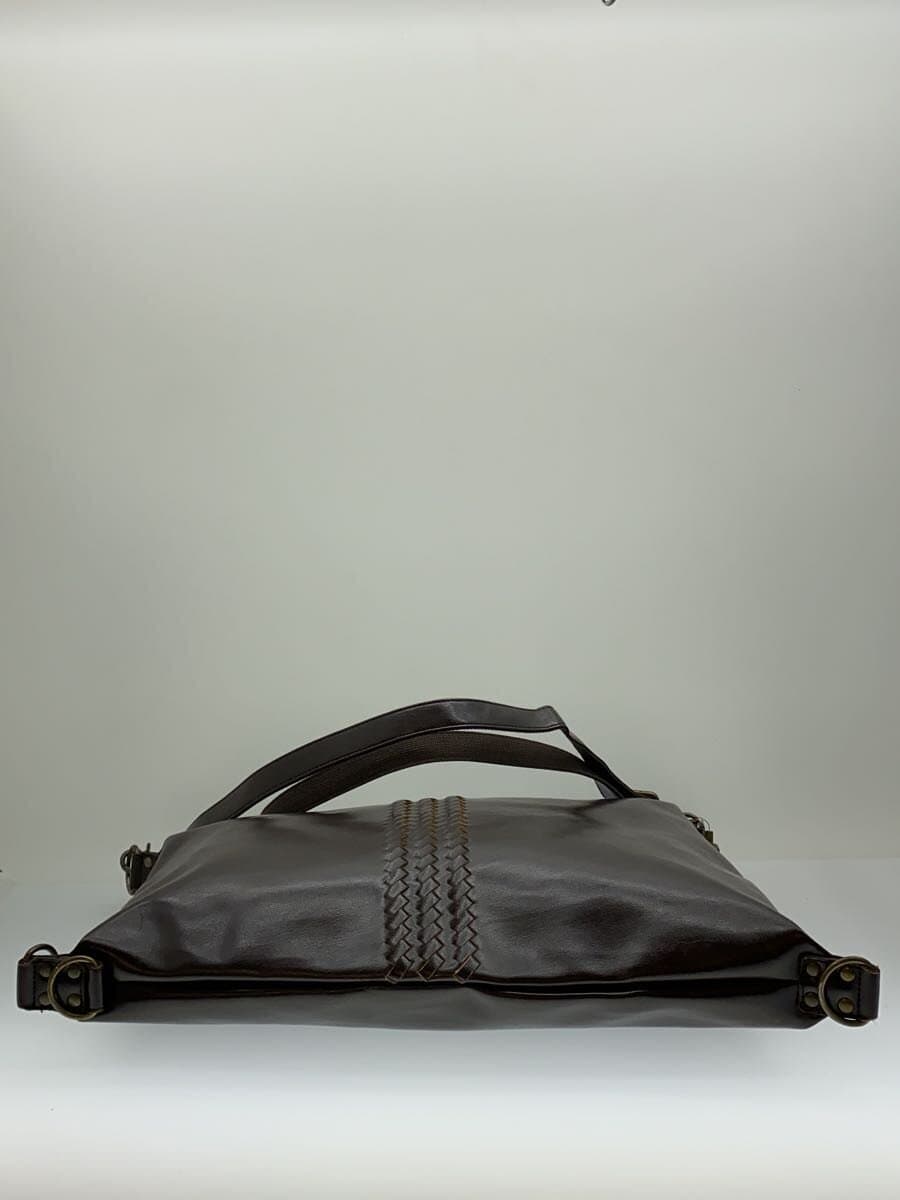 youta Big Shoulder Bag Leather BRW Solid 4