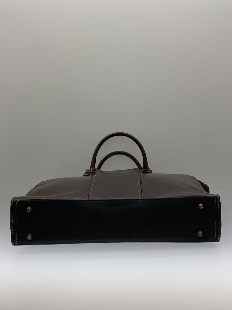 youta2-Way Shoulder Briefcase Leather BRW Solid 4
