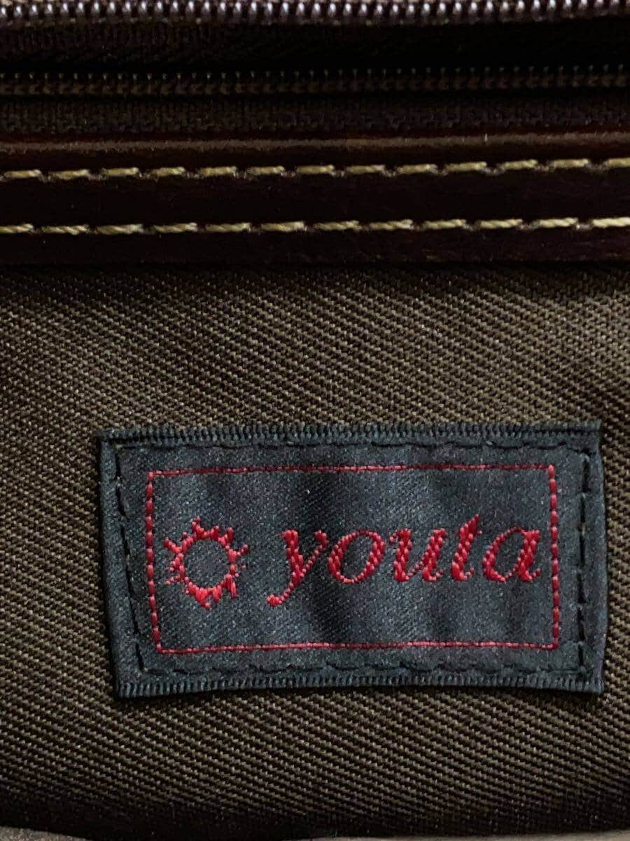 youta2-Way Shoulder Briefcase Leather BRW Solid 5