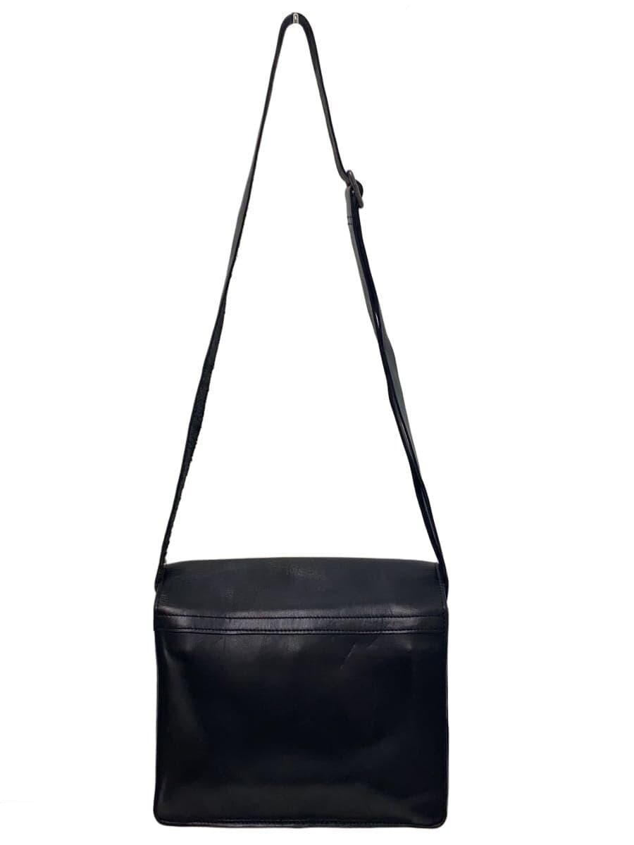 Y’s Messenger Bag Leather BLK Solid 3