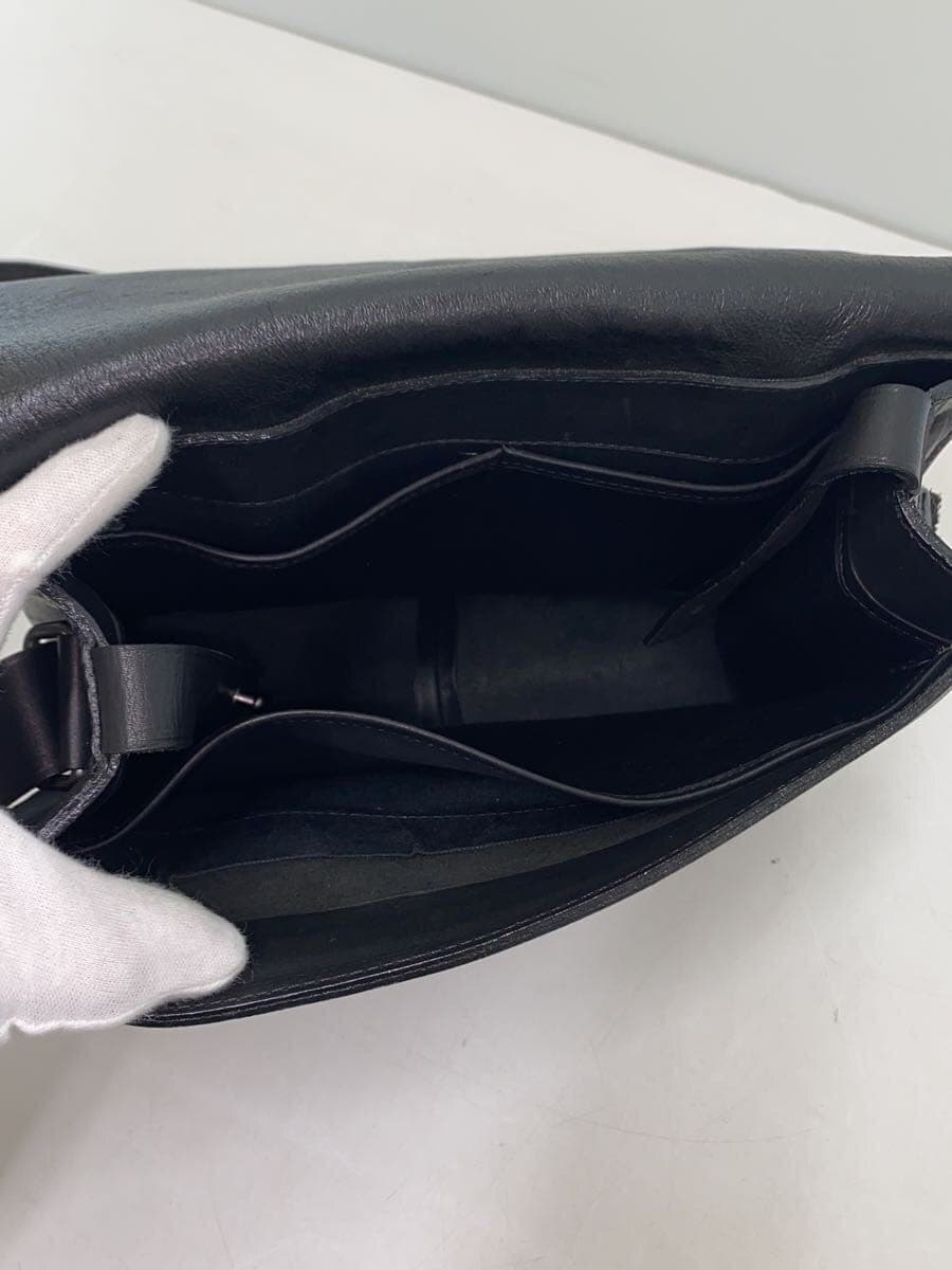 Y’s Messenger Bag Leather BLK Solid 6