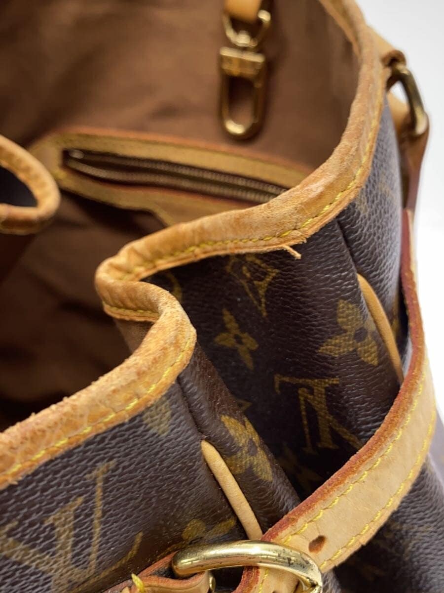 LOUIS VUITTON Tote Bag_Monogram Canvas PVC BRW All-Over Print M51240 8