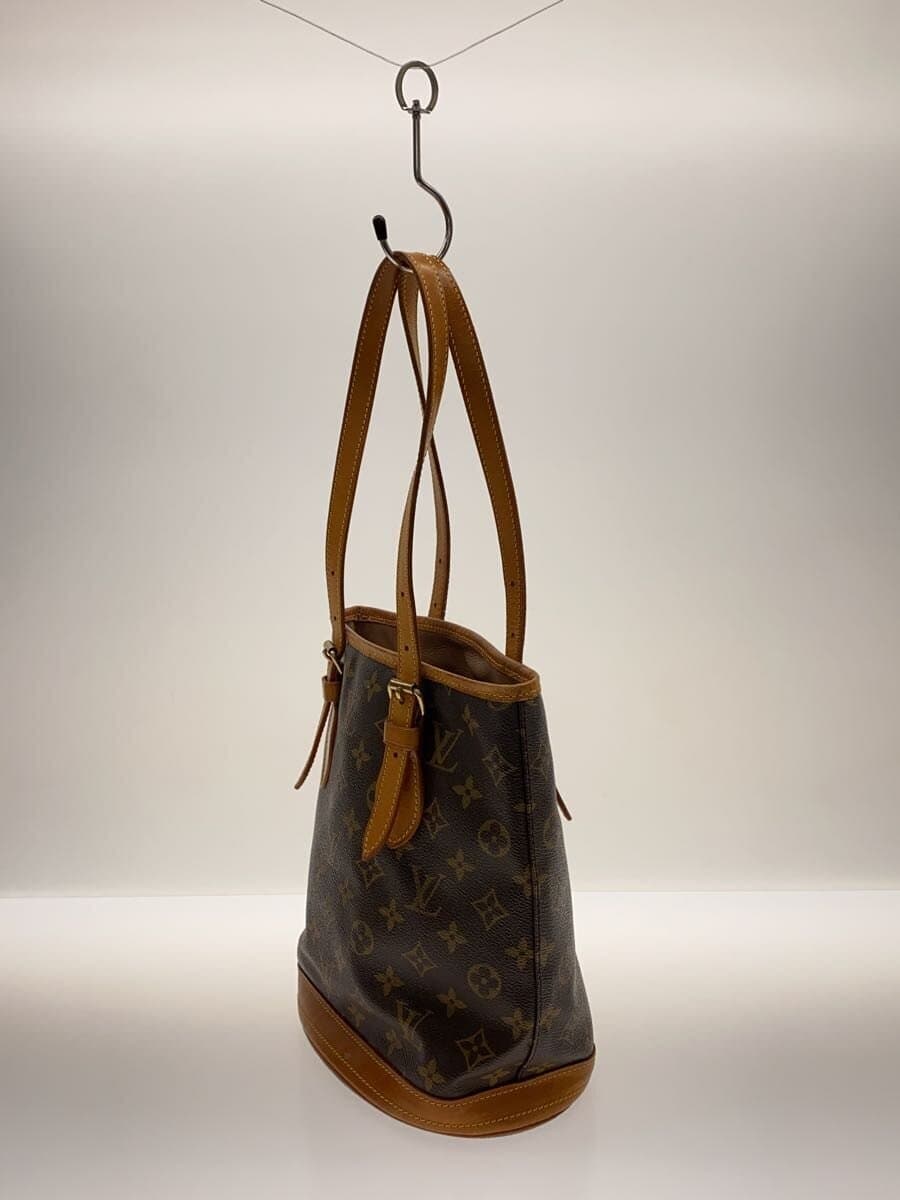 LOUIS VUITTON Petit Bucket_Monogram Canvas PVC BRW 2