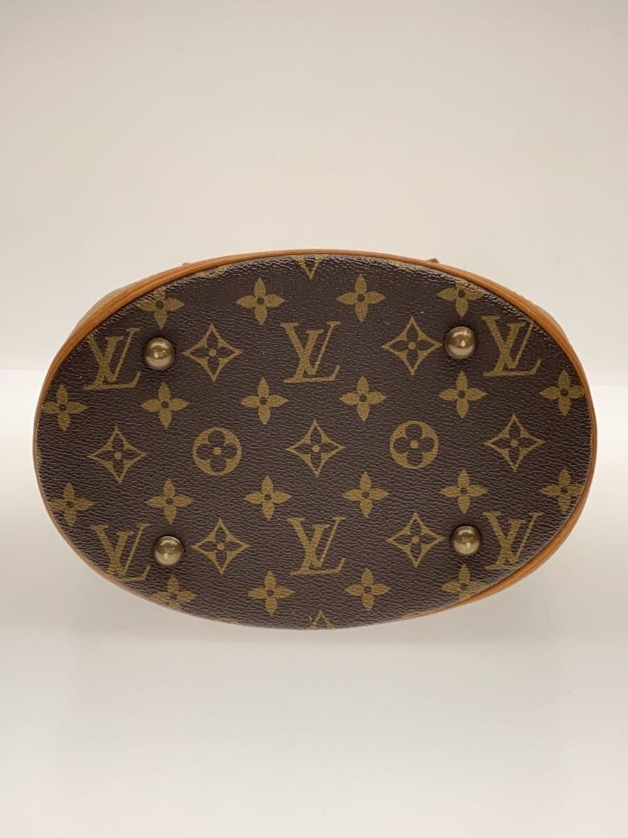 LOUIS VUITTON Petit Bucket_Monogram Canvas PVC BRW 4