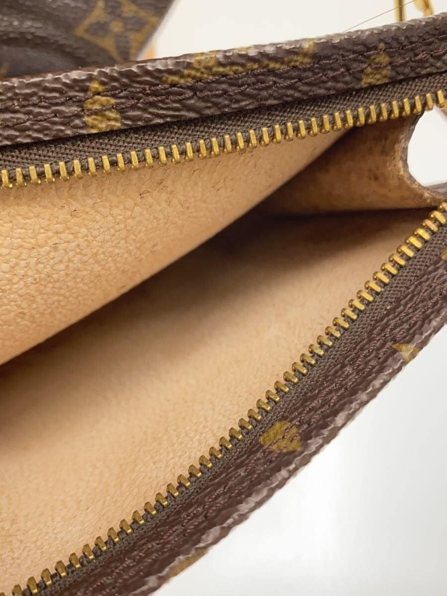 LOUIS VUITTON Petit Bucket_Monogram Canvas PVC BRW 9