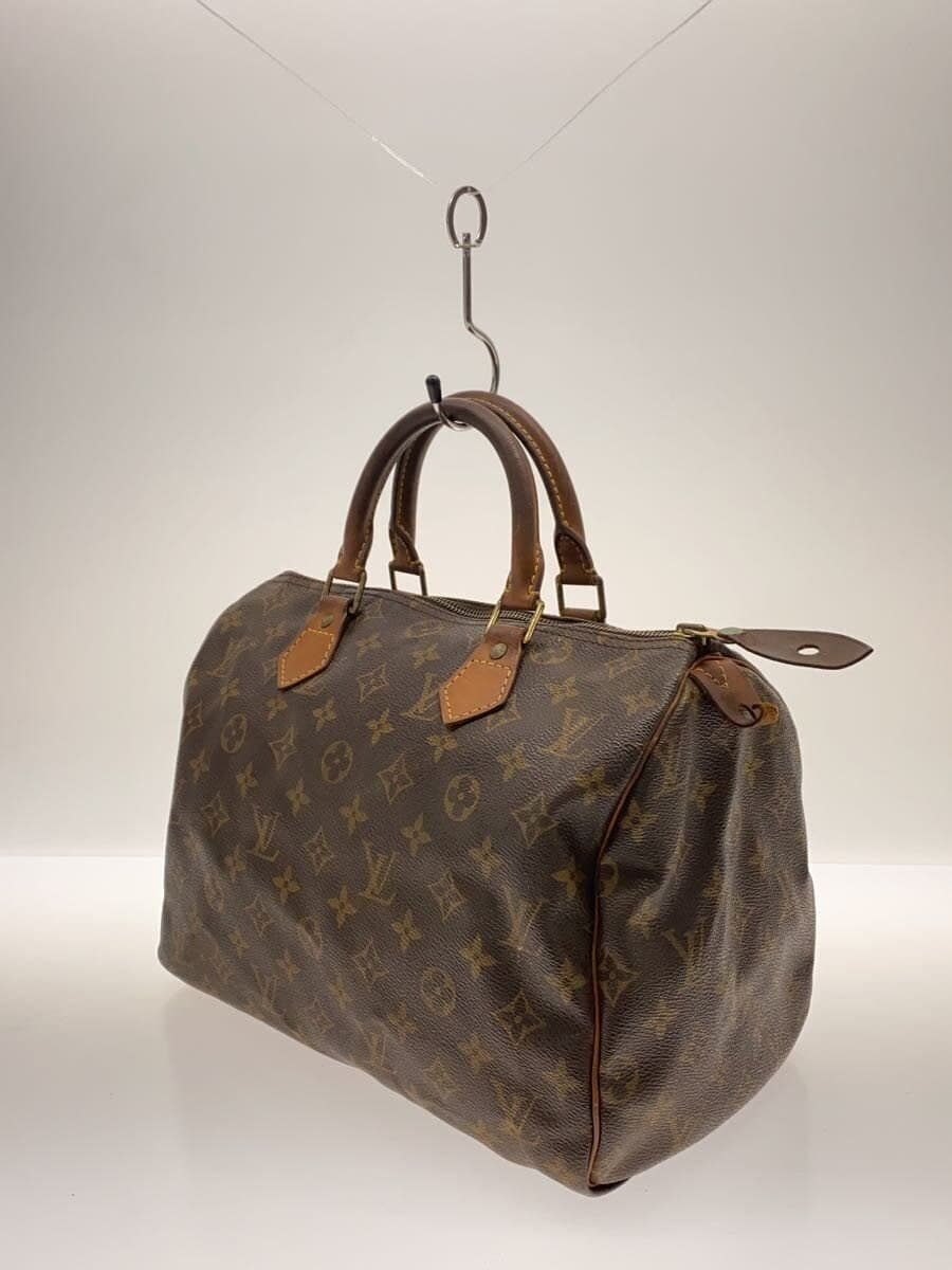 LOUIS VUITTON2)Speedy 30_Monogram Canvas PVC BRW All Over Pattern 2