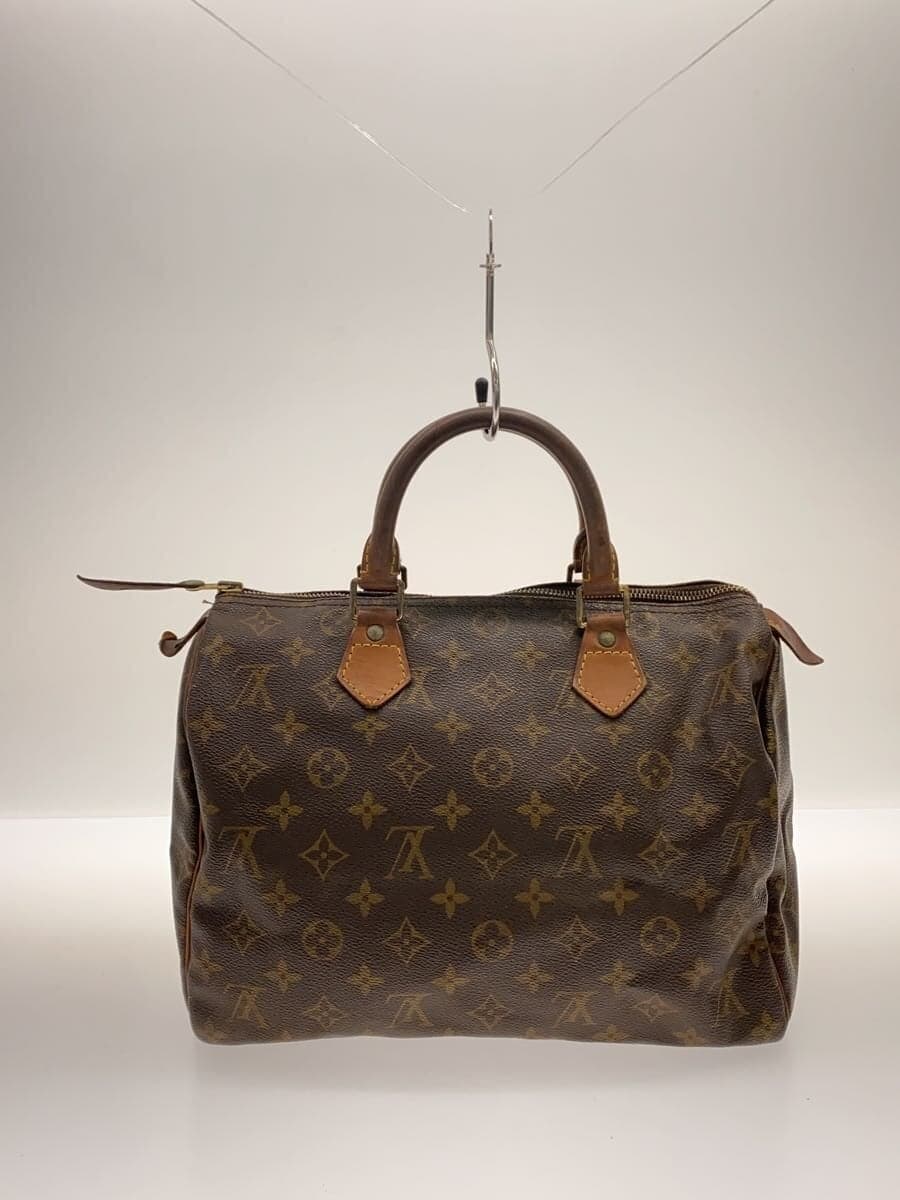 LOUIS VUITTON2)Speedy 30_Monogram Canvas PVC BRW All Over Pattern 3