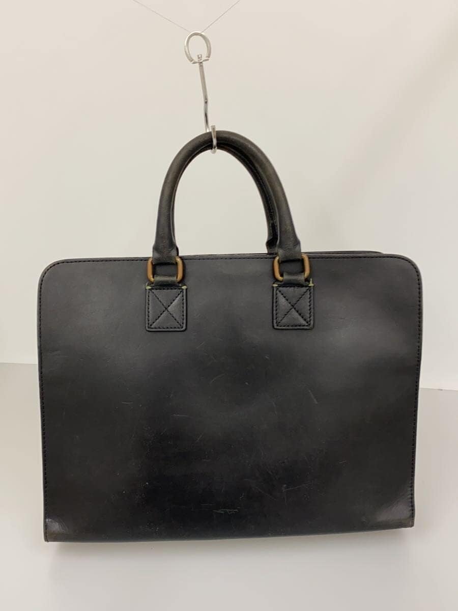 Paul Smith Briefcase Leather BLK Solid Business Bag 3