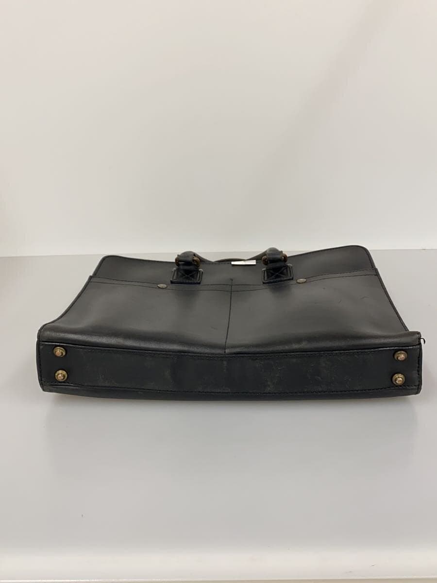 Paul Smith Briefcase Leather BLK Solid Business Bag 4