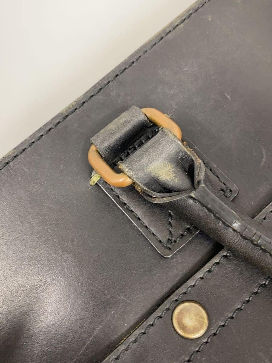 Paul Smith Briefcase Leather BLK Solid Business Bag 8