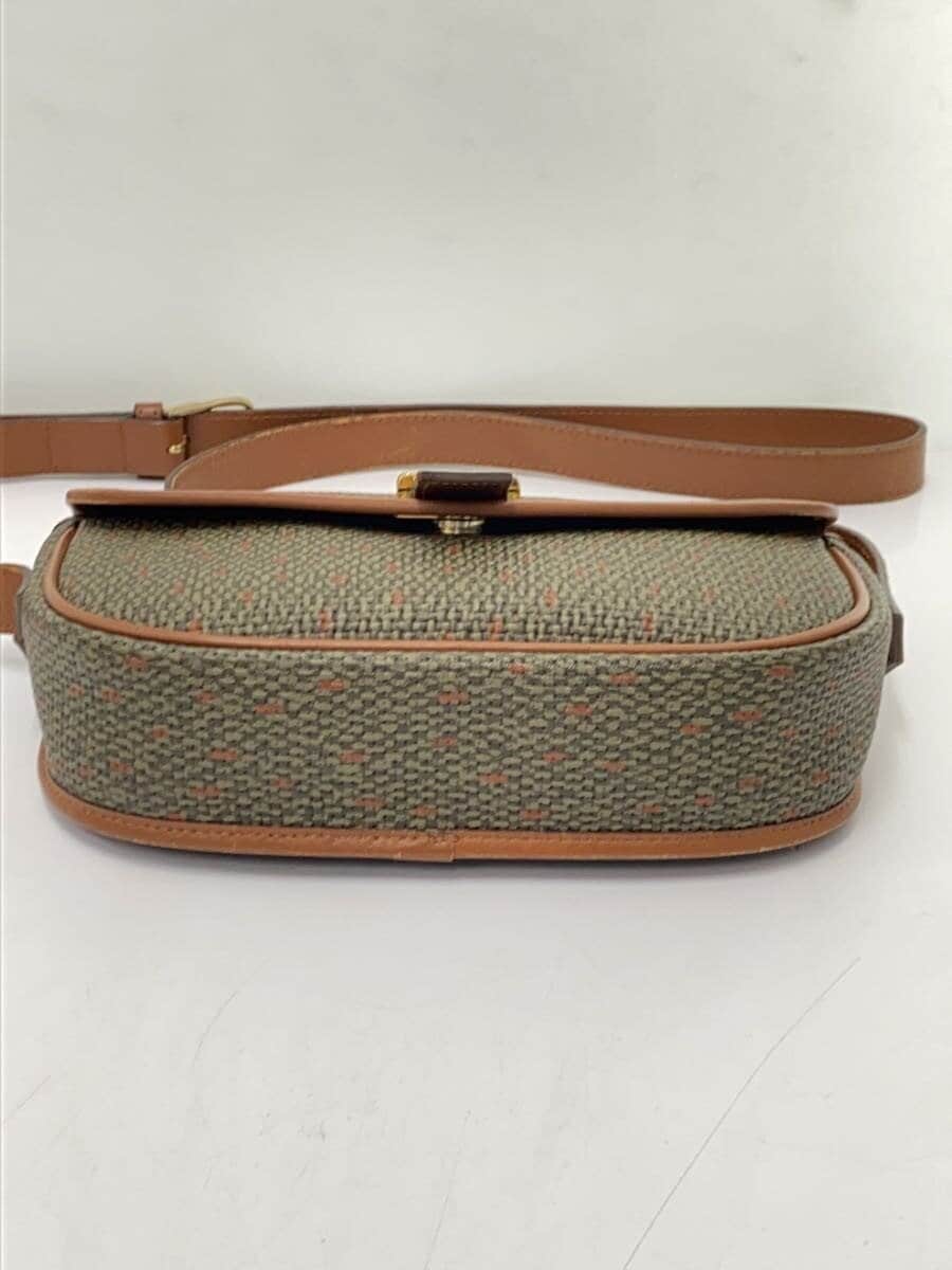 YVES SAINT LAURENT Shoulder Bag KHK All Over Pattern All Do 4