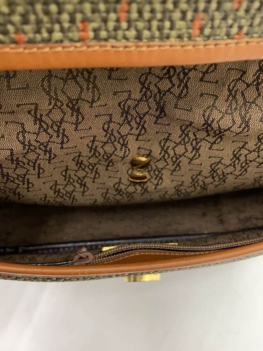 YVES SAINT LAURENT Shoulder Bag KHK All Over Pattern All Do 6