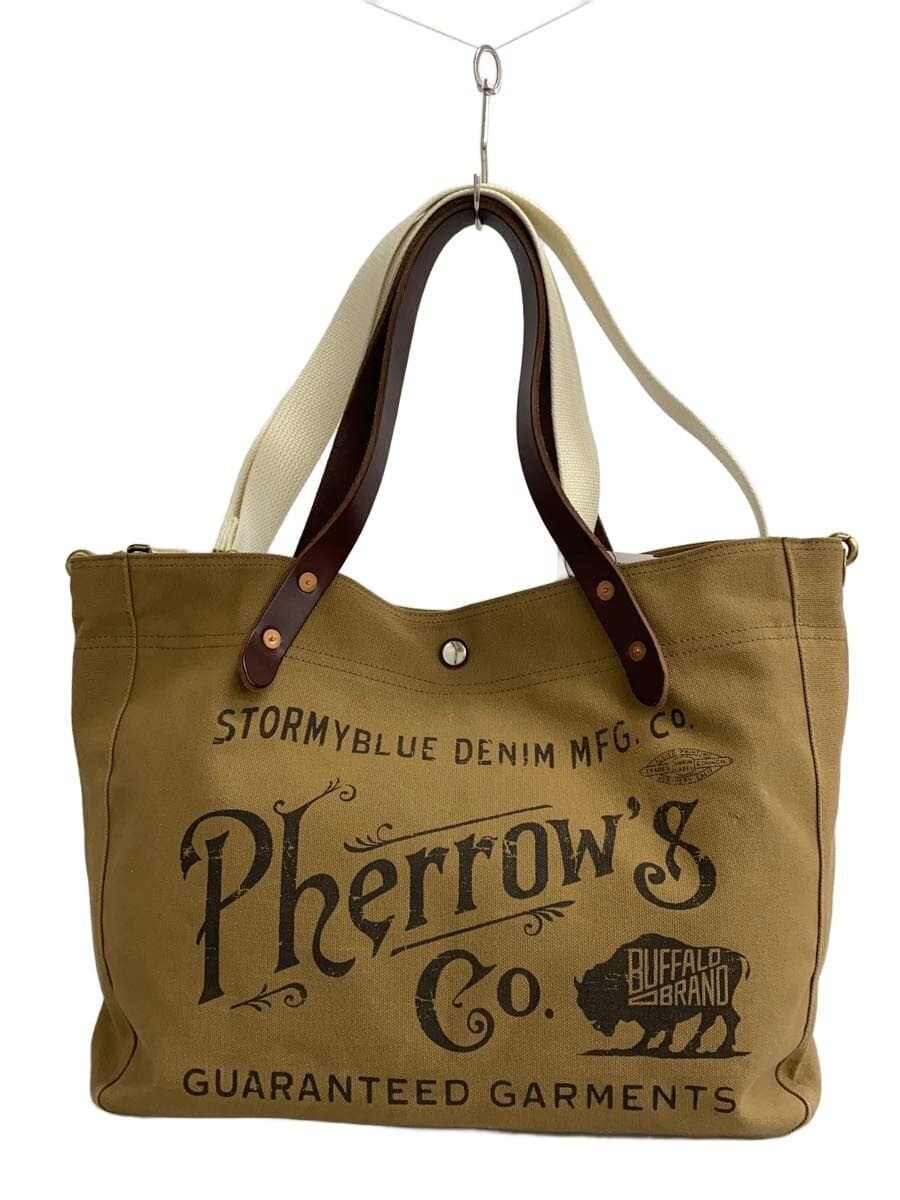 PHERROW’S Tote Bag Canvas CML 2-Way Shoulder Bag