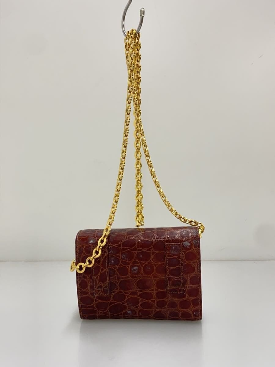 Salvatore Ferragamo shoulder bag leather BRW plain AQ-213202 Vara ribbon 3