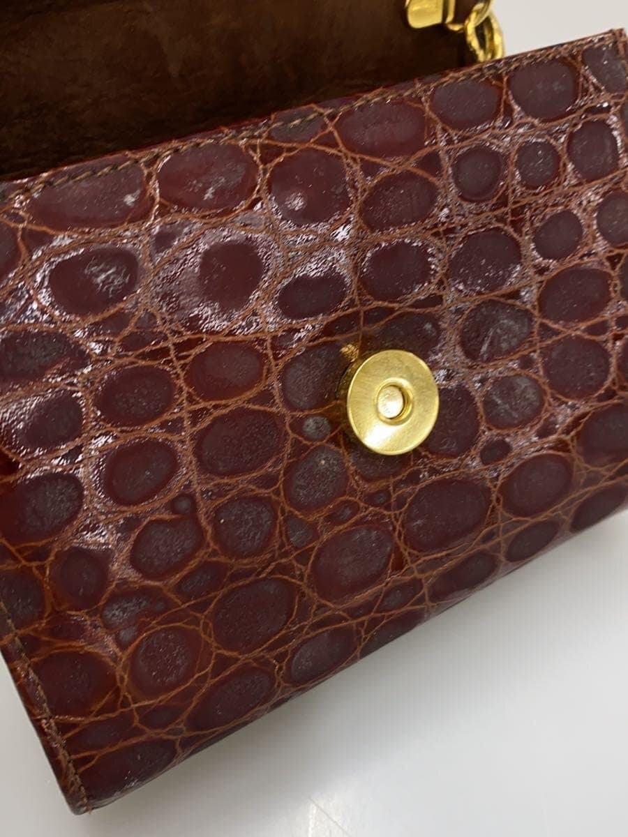 Salvatore Ferragamo shoulder bag leather BRW plain AQ-213202 Vara ribbon 7