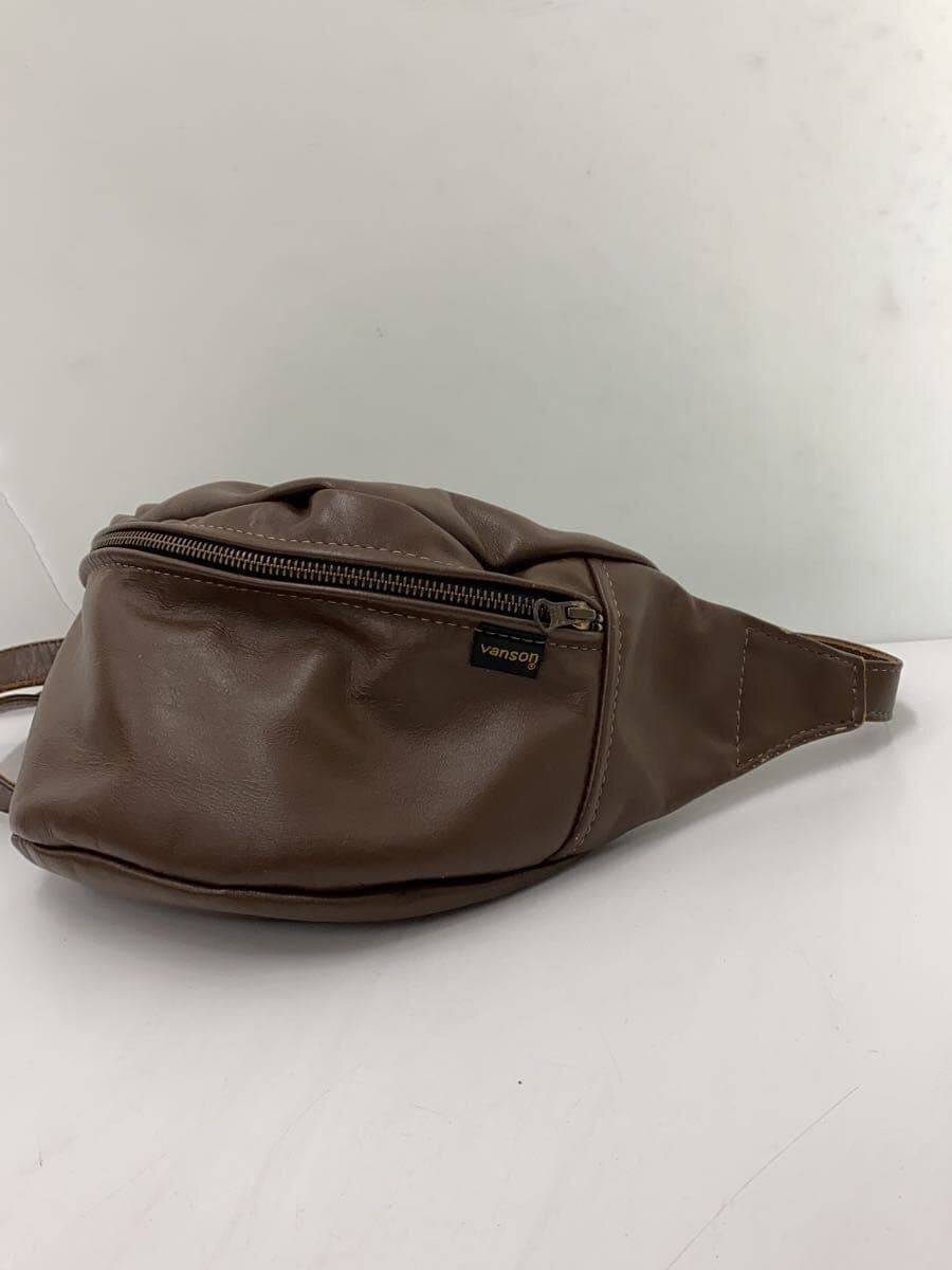 VANSON Waist Bag NEW FANNY-PACK Leather BRW Solid 2