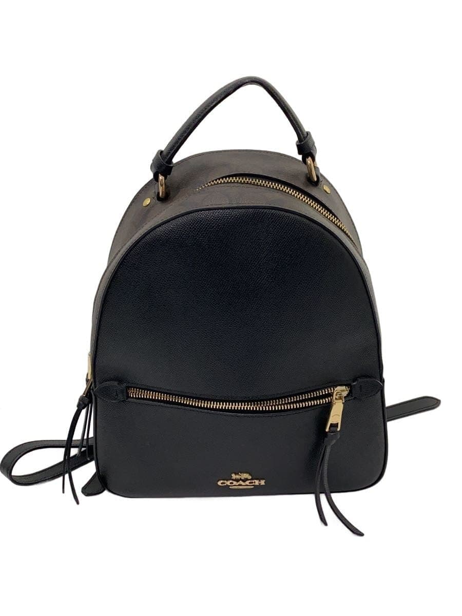 COACH Backpack SIGNATURE JORDYN BACKPACK PVC BLK All Over Pattern F76622