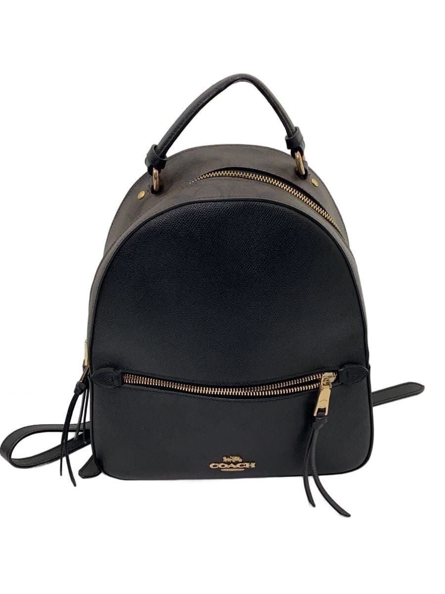 COACH Backpack SIGNATURE JORDYN BACKPACK PVC BLK All Over Pattern F76622