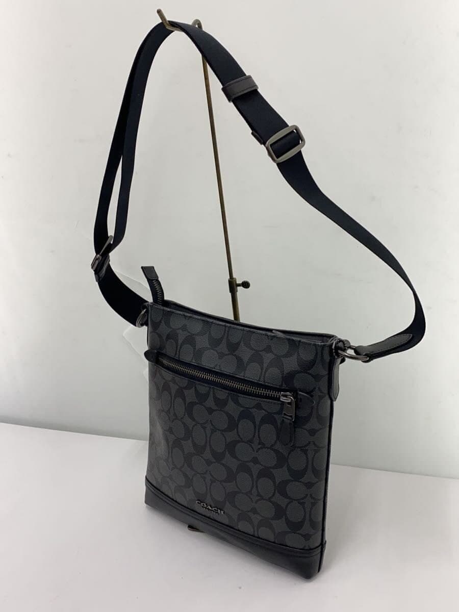 COACH Shoulder Bag Leather GRY All-over Pattern F79053 2