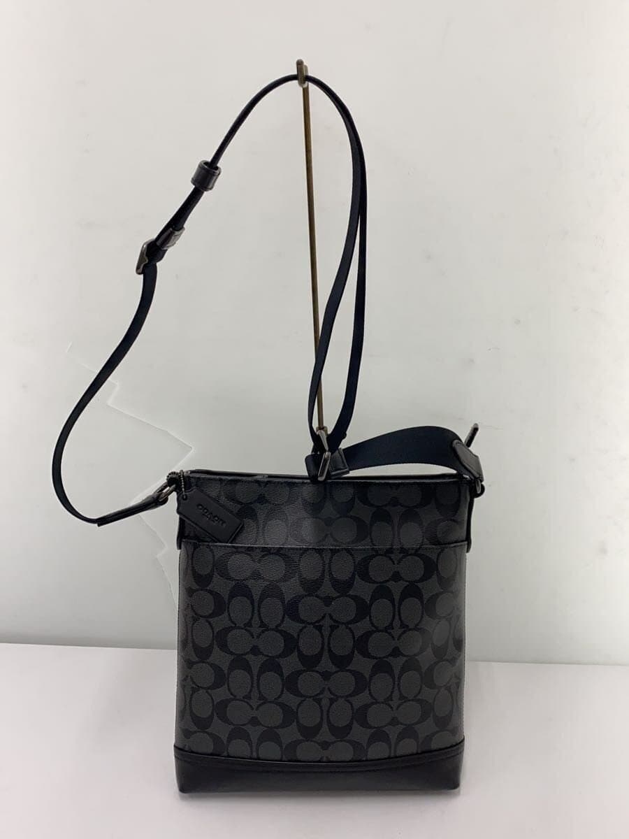 COACH Shoulder Bag Leather GRY All-over Pattern F79053 3