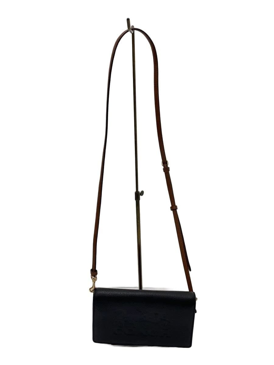 COACH Shoulder Bag Leather Black C4209