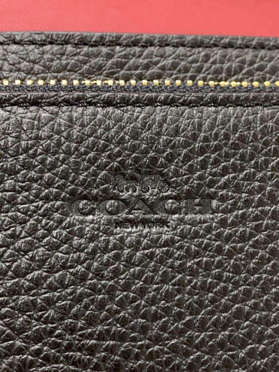 COACH Shoulder Bag Leather Black C4209 5