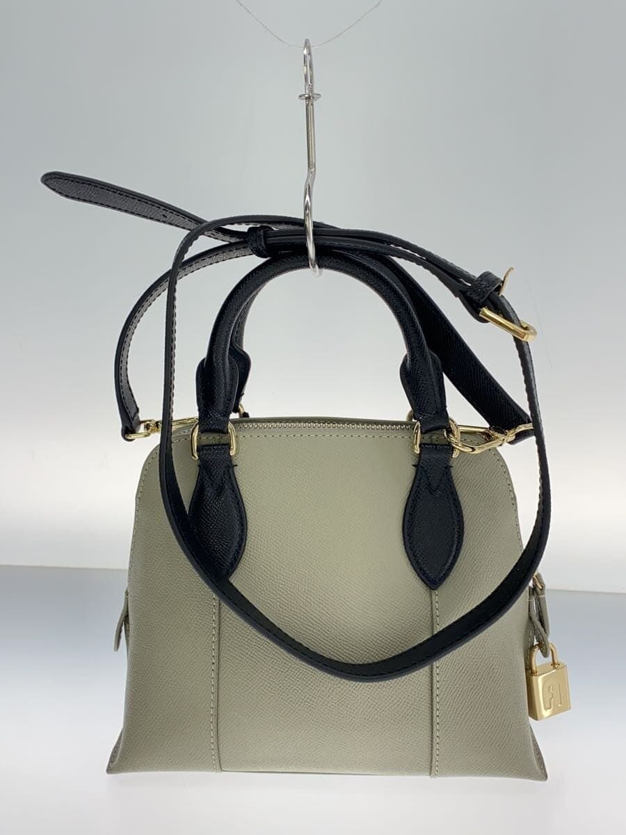 FURLA Shoulder Bag Leather GRY WB00539 3