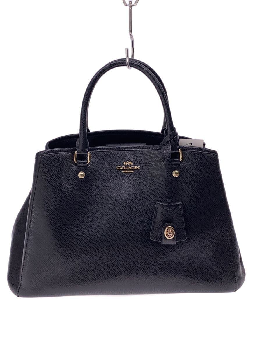 COACH Handbag Leather BLK F34607