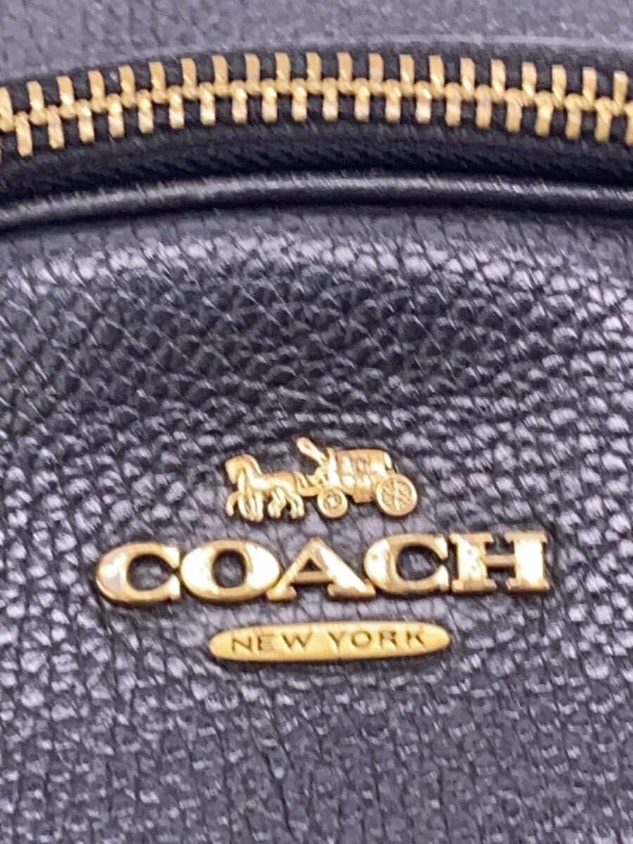 COACH Backpack Leather BLK 93836 5