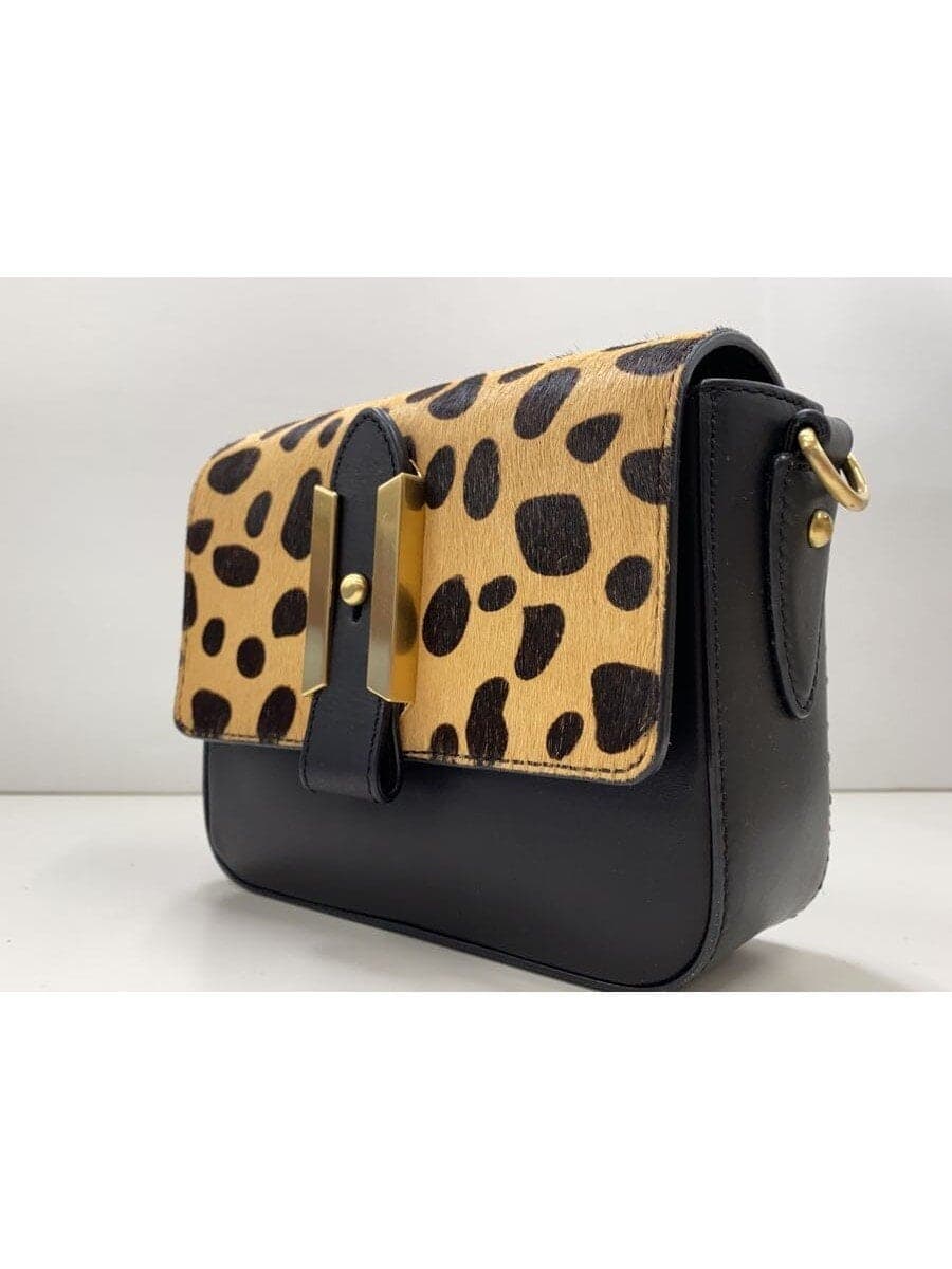 Other Brand FLYNN Shoulder Bag BLK Leopard 2