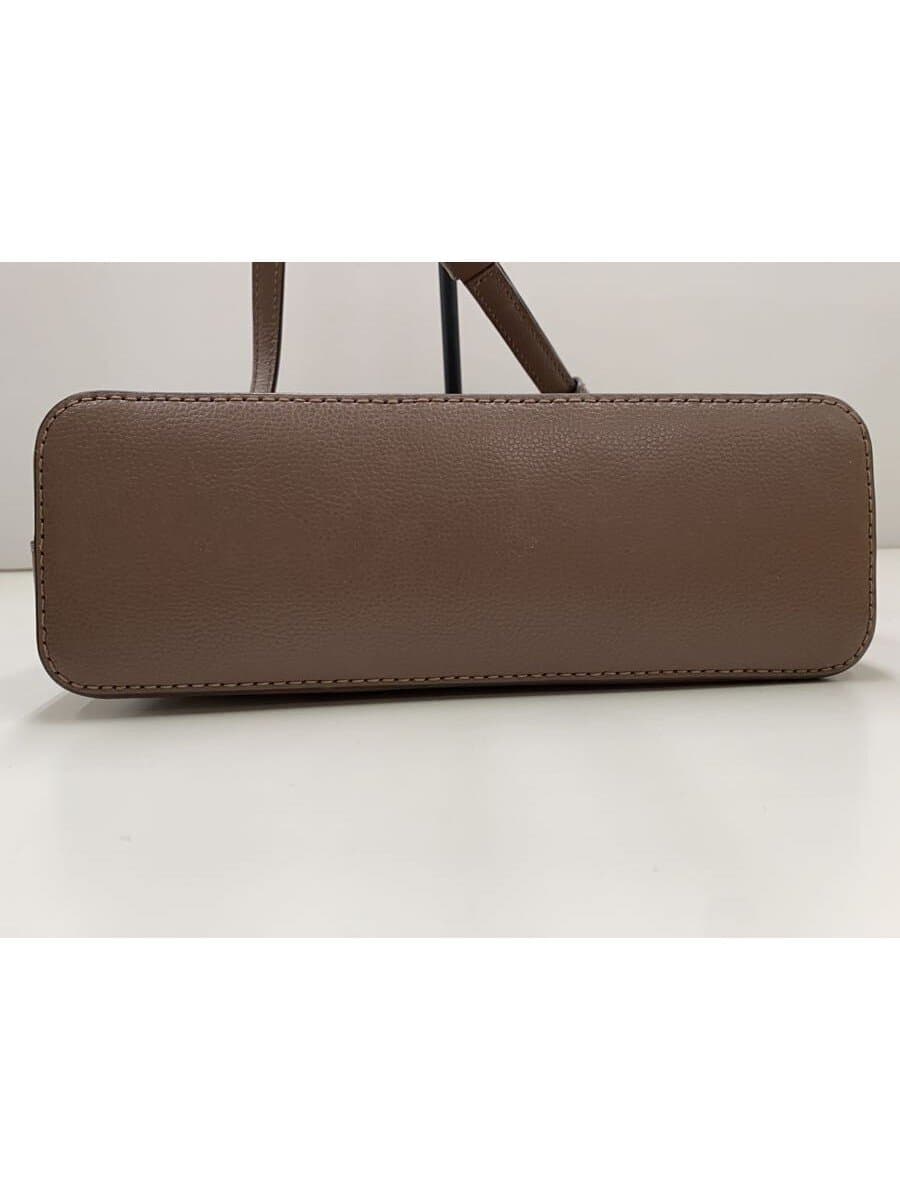 kate spade new york Shoulder Bag Leather BEG Solid 4