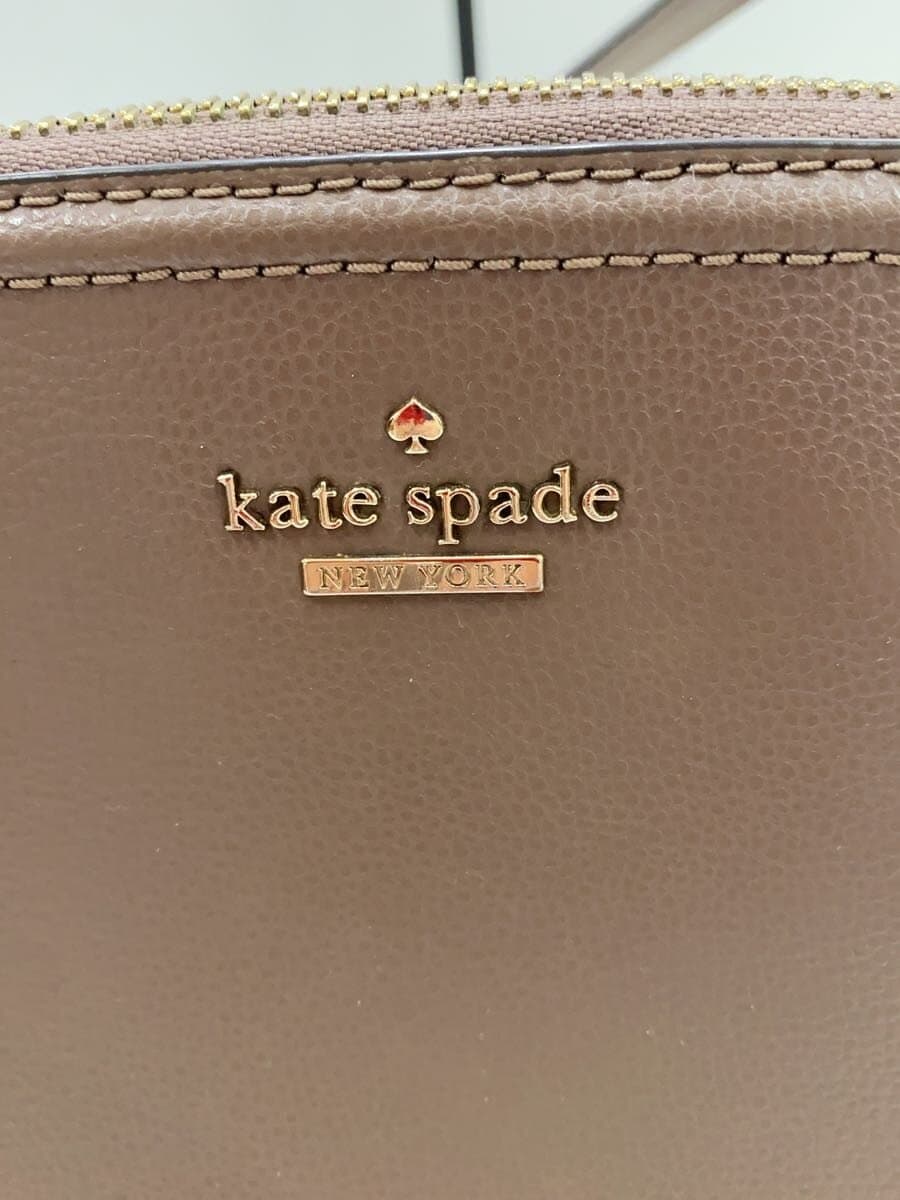 kate spade new york Shoulder Bag Leather BEG Solid 5