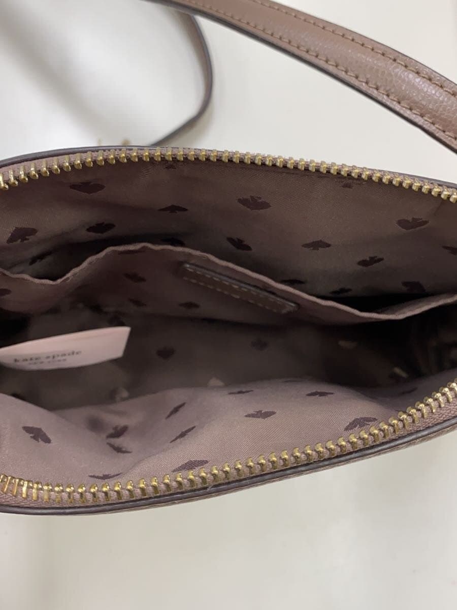 kate spade new york Shoulder Bag Leather BEG Solid 6