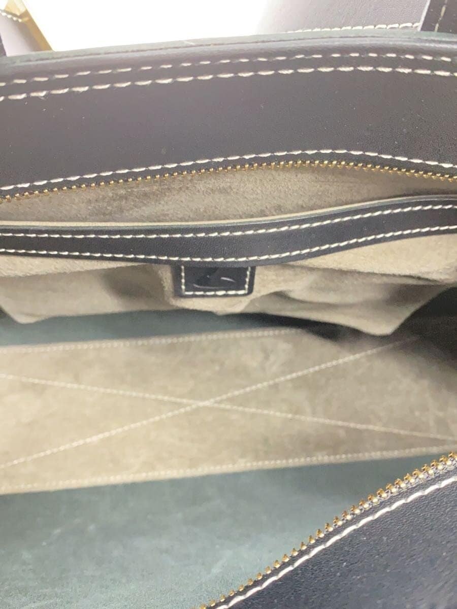 Tsuchiya Kaban Bag Cowhide BLK Diario 2-way Tote 6