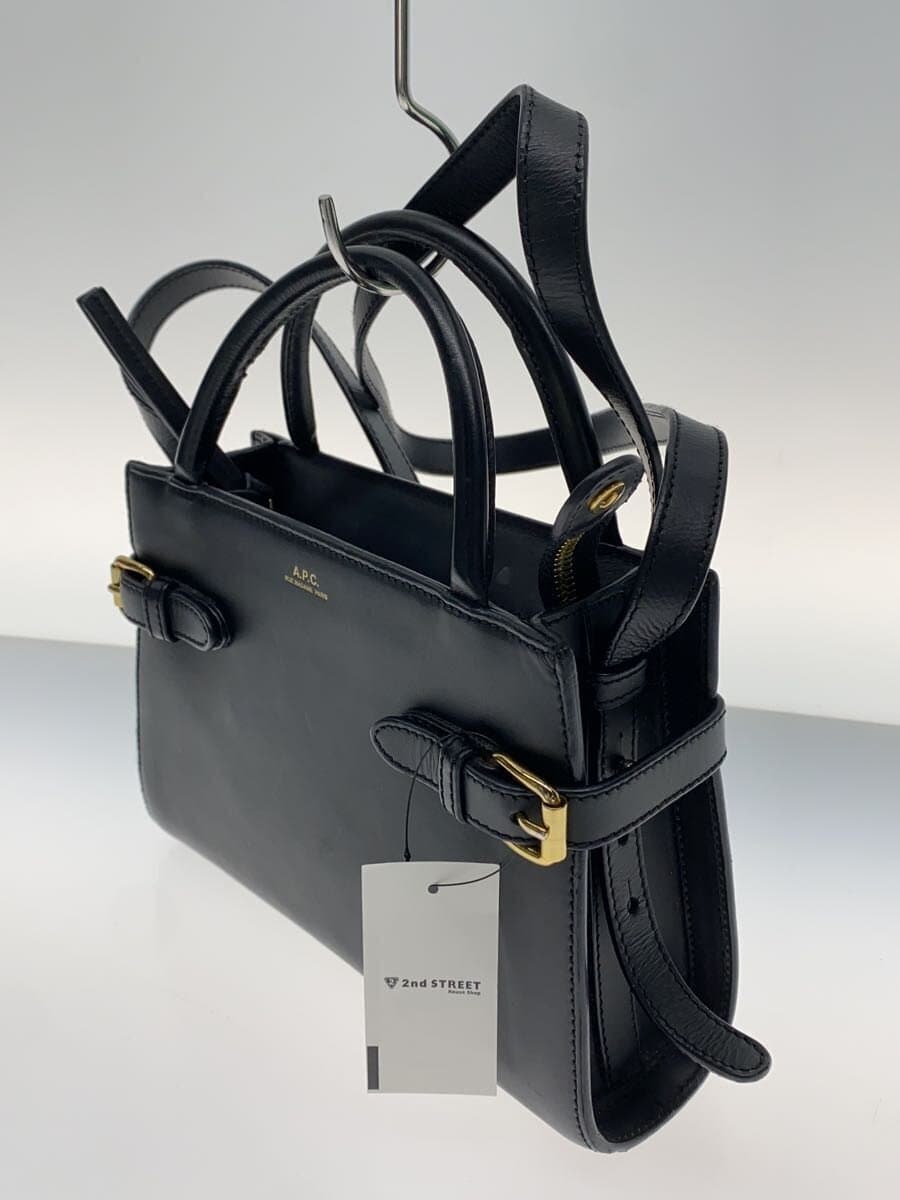 A.P.C. Shoulder Bag Leather Black 2