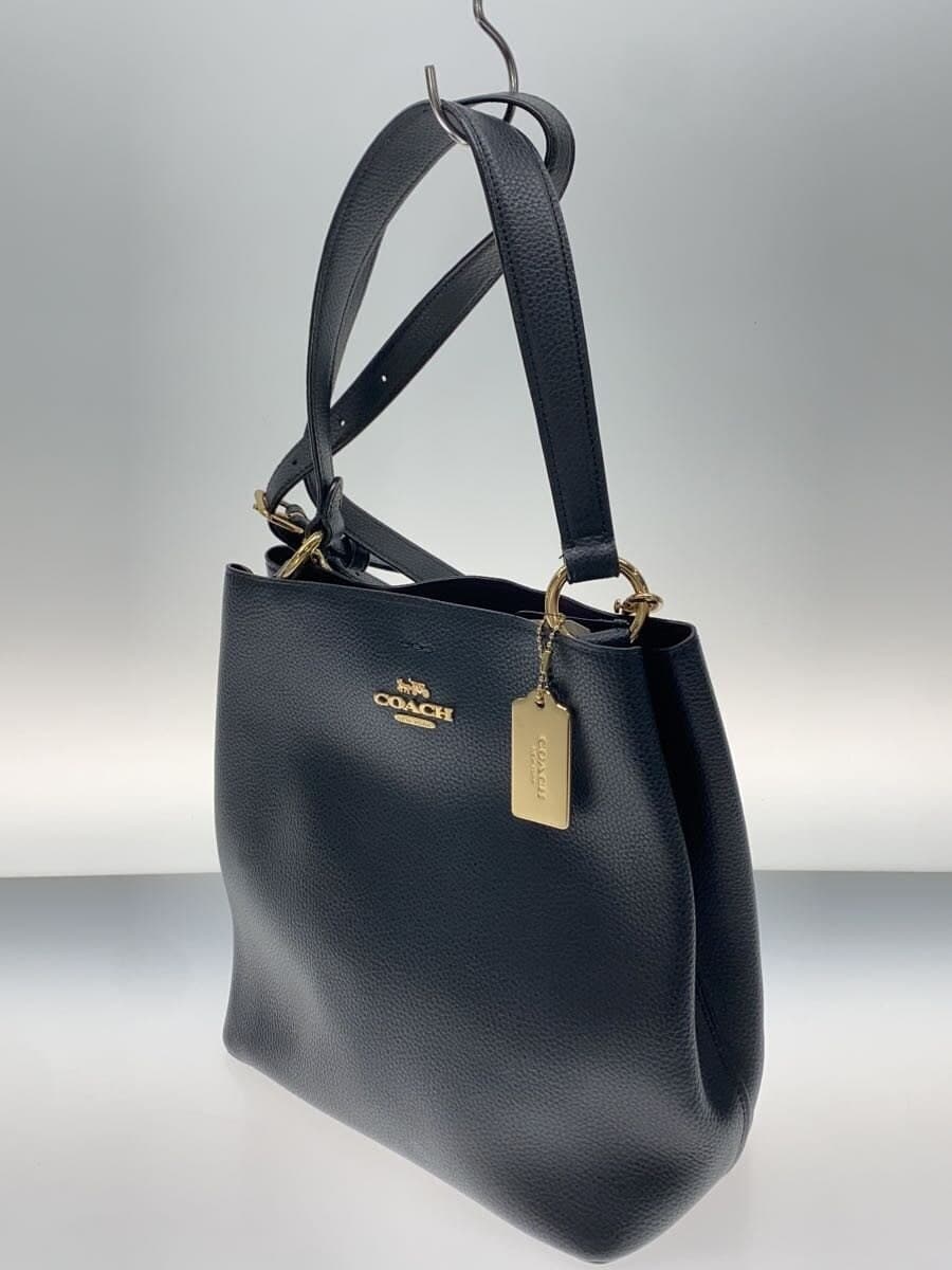 COACH Town Bucket Bag Leather BLK 91122 2