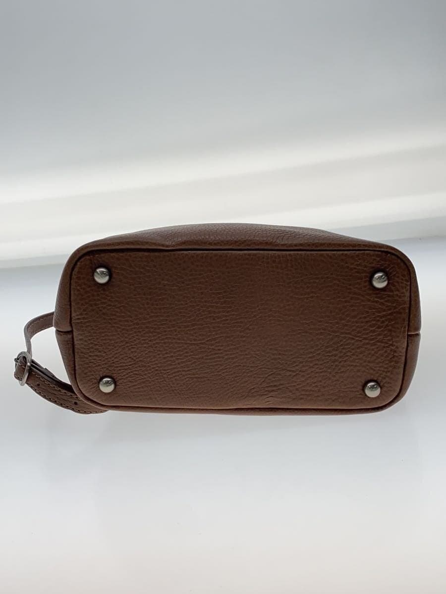 Tsuchiya Kaban Shoulder Bag Leather BRW 4