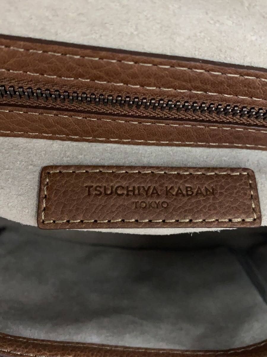 Tsuchiya Kaban Shoulder Bag Leather BRW 6